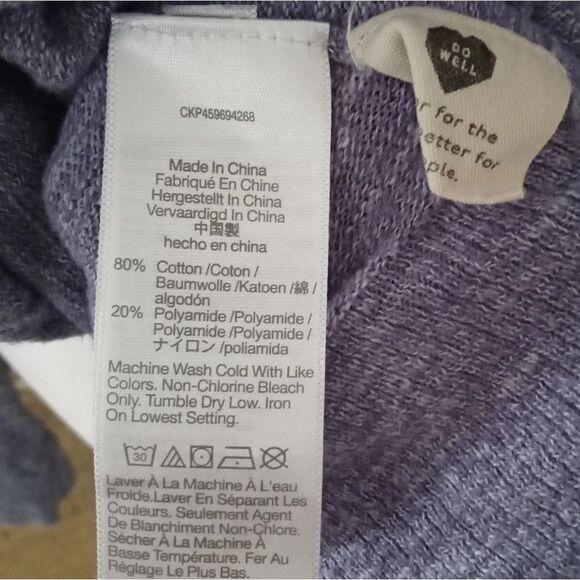 Madewell Heathered Open Front Lightweight Cotton Blend Cardigan Size Large - Picture 6 of 6
